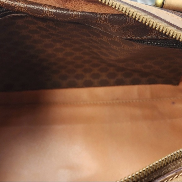 Celine Macadam Boston Bag PVC Coated Canvas Leather Authentic. - Picture 13 of 16